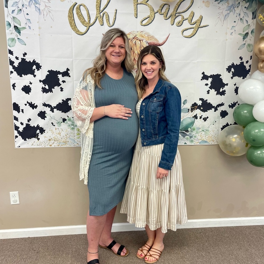 Taupe and cream stripped sundress